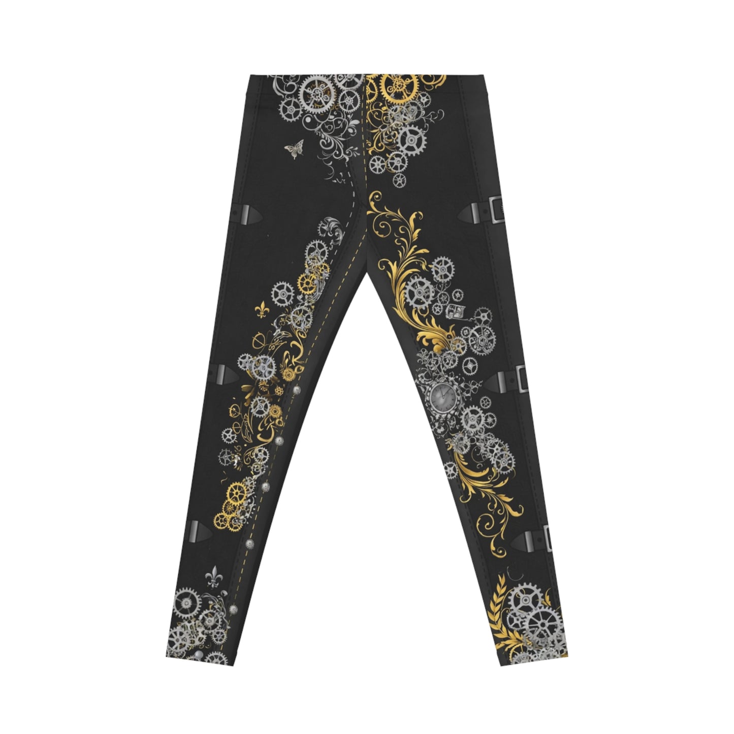 Steampunk Gear Print Leggings — Women’s Gothic  Leggings